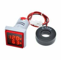 ولت متر٫آمپر متر AC چراغ سیگنالی (قرمز) 22mm