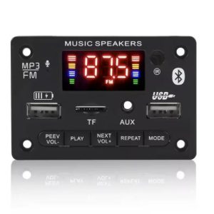 پخش کننده MP3 PLAYER مربعی KH-9206 بلوتوثی پنلی ۱۲V با ریموت ۲ خروجی USB