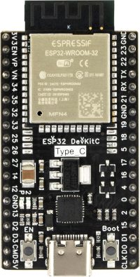 برد توسعه ESP32-DevKitC مجهز به ESP32-WROOM-32D و مبدل CP2102