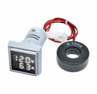 ولت متر،آمپرمتر AC چراغ سيگنالي (سفید) 22mm