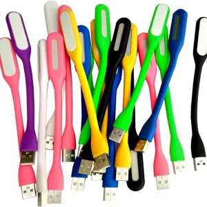 چراغ LED USB خم شو (سفید)