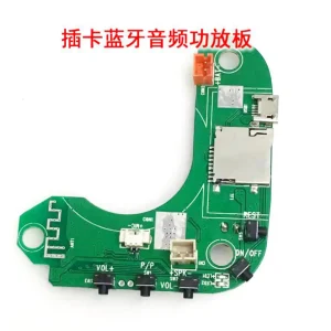 ماژول آمپلی فایر با بلوتوث با میکروفون و میکرو SD نیم گرد TX-A1-V02