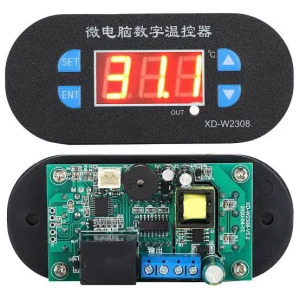 ترموستات پنلی XD-W2308 220V AC سگمنت قرمز