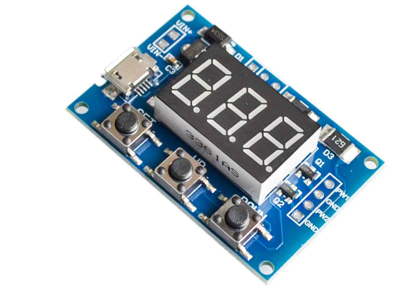 ماژول سیگنال ژنراتور PWM دو کانال با نمایشگر XY-PWM