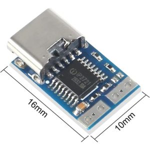 ماژول شارژر TYPE-C مدل PDC004 (مدل 15 ولت) | مبدل ولتاژ USB Type-C PD به 15 ولت DC ماژول شارژر TYPE-C مدل PDC004 (مدل 15 ولت) یک برد USB Type-C PD Trigger جمع‌وجور و کاربردی است که برای دریافت ولتاژ 15 ولت از شارژرهای سازگار با USB-PD طراحی شده است. این ماژول برای کسانی که می‌خواهند از شارژر Type-C به‌عنوان یک منبع تغذیه DC تمیز و قابل‌اعتماد استفاده کنند، گزینه‌ای مناسب و حرفه‌ای به شمار می‌آید. مزیت اصلی این ماژول، استفاده از پورت USB Type-C و استاندارد USB Power Delivery است که امکان درخواست ولتاژ 15 ولت از شارژر را فراهم می‌کند. به این ترتیب، به‌جای استفاده از آداپتورهای بزرگ و حجیم، می‌توانید از یک شارژر USB-C سازگار، برق مورد نیاز پروژه خود را تامین کنید. این ویژگی برای کاربرانی که با محدودیت فضا، حمل‌پذیری یا تعداد زیاد آداپتور روبه‌رو هستند، بسیار ارزشمند است. همچنین به دلیل ابعاد کوچک و طراحی ساده، نصب آن در داخل جعبه‌ها و پروژه‌های سفارشی راحت است. کاربردها • تبدیل شارژر USB-C سازگار با USB-PD به منبع تغذیه 15 ولت DC. • تغذیه بردهای الکترونیکی و پروژه‌های DIY که ورودی 15 ولت می‌خواهند. • راه‌اندازی و تست تجهیزات DC سبک تا متوسط در کارگاه و تعمیرات. • استفاده در دستگاه‌های قدیمی یا سخت‌افزارهایی که با آداپتور 15 ولت کار می‌کنند. • ساخت منبع تغذیه جمع‌وجور و قابل حمل با شارژر Type-C. • تامین برق برای ابزارها و ماژول‌های الکترونیکی که با 15 ولت DC سازگار هستند. • جایگزین‌کردن آداپتورهای حجیم با یک راه‌حل مدرن مبتنی بر USB-PD. راه‌اندازی 1. اتصال به شارژر: یک کابل USB Type-C را به پورت ورودی ماژول (مادگی) و سر دیگر آن را به یک شارژر که استاندارد Power Delivery (PD) را پشتیبانی می‌کند، متصل کنید . 2. اتصال بار (مدار هدف): دو پد لحیم‌کاری خروجی که با علامت‌های مثبت و منفی مشخص شده‌اند را به ورودی مدار یا دستگاه خود لحیم کنید. حتماً به قطبیت (+ و -) دقت کنید تا از آسیب به مدار جلوگیری شود . 3. تأیید عملکرد: با استفاده از یک مولتی‌ومتر، ولتاژ خروجی را در ترمینال‌های خروجی اندازه‌گیری کنید تا از صحت عملکرد و دریافت ولتاژ ۱۵ ولت اطمینان حاصل کنید . نکات مهم • شارژر PD الزامی است: این ماژول فقط با شارژرهای USB Power Delivery (PD) کار می‌کند. با شارژرهای معمولی (۵ ولت) یا فناوری Quick Charge (QC) سازگار نیست . • پشتیبانی از ۱۵ ولت توسط شارژر: ماژول درخواست ۱۵ ولت می‌دهد. اما اگر شارژر شما این ولتاژ را پشتیبانی نکند، ماژول به‌طور خودکار بالاترین ولتاژ ممکن بعدی (مثلاً ۱۲ ولت) را درخواست می‌کند . بنابراین، خروجی ممکن است ۱۵ ولت نباشد. حتماً از پشتیبانی شارژر خود از ۱۵ ولت اطمینان حاصل کنید. • ولتاژ قابل تغییر یا برنامه‌ریزی مجدد نیست: این مدل یک ولتاژ ثابت ۱۵ ولت دارد و بر پایه یک تراشه سخت‌افزاری غیرقابل برنامه‌ریزی ساخته شده است . امکان تغییر ولتاژ یا آپدیت آن وجود ندارد. البته با تغییر وضعیت جامپر روی برد می توان بین 15 و 20 ولت DC در خروجی تغییر ایجاد کرد. برای درک بهتر به تصاویر محصول مراجعه کنید. • استفاده از کابل مناسب برای جریان‌های بالا: برای دریافت جریان های بالا از کابل با کیفیت و مناسب فست شارژ واقعی استفاده کنید. • عدم پشتیبانی از PPS: این ماژول از استاندارد جدیدتر PPS (Programmable Power Supply) پشتیبانی نمی‌کند . ماژول شارژر TYPE-C مدل PDC004 (مدل 15 ولت) | مبدل ولتاژ USB Type-C PD به 15 ولت DC ماژول شارژر TYPE-C مدل PDC004 (مدل 15 ولت) یک برد USB Type-C PD Trigger جمع‌وجور و کاربردی است که برای دریافت ولتاژ 15 ولت از شارژرهای سازگار با USB-PD طراحی شده است. این ماژول برای کسانی که می‌خواهند از شارژر Type-C به‌عنوان یک منبع تغذیه DC تمیز و قابل‌اعتماد استفاده کنند، گزینه‌ای مناسب و حرفه‌ای به شمار می‌آید. مزیت اصلی این ماژول، استفاده از پورت USB Type-C و استاندارد USB Power Delivery است که امکان درخواست ولتاژ 15 ولت از شارژر را فراهم می‌کند. به این ترتیب، به‌جای استفاده از آداپتورهای بزرگ و حجیم، می‌توانید از یک شارژر USB-C سازگار، برق مورد نیاز پروژه خود را تامین کنید. این ویژگی برای کاربرانی که با محدودیت فضا، حمل‌پذیری یا تعداد زیاد آداپتور روبه‌رو هستند، بسیار ارزشمند است. همچنین به دلیل ابعاد کوچک و طراحی ساده، نصب آن در داخل جعبه‌ها و پروژه‌های سفارشی راحت است. کاربردها • تبدیل شارژر USB-C سازگار با USB-PD به منبع تغذیه 15 ولت DC. • تغذیه بردهای الکترونیکی و پروژه‌های DIY که ورودی 15 ولت می‌خواهند. • راه‌اندازی و تست تجهیزات DC سبک تا متوسط در کارگاه و تعمیرات. • استفاده در دستگاه‌های قدیمی یا سخت‌افزارهایی که با آداپتور 15 ولت کار می‌کنند. • ساخت منبع تغذیه جمع‌وجور و قابل حمل با شارژر Type-C. • تامین برق برای ابزارها و ماژول‌های الکترونیکی که با 15 ولت DC سازگار هستند. • جایگزین‌کردن آداپتورهای حجیم با یک راه‌حل مدرن مبتنی بر USB-PD. راه‌اندازی 1. اتصال به شارژر: یک کابل USB Type-C را به پورت ورودی ماژول (مادگی) و سر دیگر آن را به یک شارژر که استاندارد Power Delivery (PD) را پشتیبانی می‌کند، متصل کنید . 2. اتصال بار (مدار هدف): دو پد لحیم‌کاری خروجی که با علامت‌های مثبت و منفی مشخص شده‌اند را به ورودی مدار یا دستگاه خود لحیم کنید. حتماً به قطبیت (+ و -) دقت کنید تا از آسیب به مدار جلوگیری شود . 3. تأیید عملکرد: با استفاده از یک مولتی‌ومتر، ولتاژ خروجی را در ترمینال‌های خروجی اندازه‌گیری کنید تا از صحت عملکرد و دریافت ولتاژ ۱۵ ولت اطمینان حاصل کنید . نکات مهم • شارژر PD الزامی است: این ماژول فقط با شارژرهای USB Power Delivery (PD) کار می‌کند. با شارژرهای معمولی (۵ ولت) یا فناوری Quick Charge (QC) سازگار نیست . • پشتیبانی از ۱۵ ولت توسط شارژر: ماژول درخواست ۱۵ ولت می‌دهد. اما اگر شارژر شما این ولتاژ را پشتیبانی نکند، ماژول به‌طور خودکار بالاترین ولتاژ ممکن بعدی (مثلاً ۱۲ ولت) را درخواست می‌کند . بنابراین، خروجی ممکن است ۱۵ ولت نباشد. حتماً از پشتیبانی شارژر خود از ۱۵ ولت اطمینان حاصل کنید. • ولتاژ قابل تغییر یا برنامه‌ریزی مجدد نیست: این مدل یک ولتاژ ثابت ۱۵ ولت دارد و بر پایه یک تراشه سخت‌افزاری غیرقابل برنامه‌ریزی ساخته شده است . امکان تغییر ولتاژ یا آپدیت آن وجود ندارد. البته با تغییر وضعیت جامپر روی برد می توان بین 15 و 20 ولت DC در خروجی تغییر ایجاد کرد. برای درک بهتر به تصاویر محصول مراجعه کنید. • استفاده از کابل مناسب برای جریان‌های بالا: برای دریافت جریان های بالا از کابل با کیفیت و مناسب فست شارژ واقعی استفاده کنید. • عدم پشتیبانی از PPS: این ماژول از استاندارد جدیدتر PPS (Programmable Power Supply) پشتیبانی نمی‌کند . ماژول شارژر TYPE-C مدل PDC004 (مدل 15 ولت)