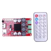 ماژول آمپلی فایر 2X50W بلوتوث دار HW-645 به همراه ریموت کنترل با تراشه TPA3116