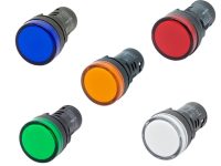 چراغ سیگنال گرد تابلویی DC-12V (سفید)