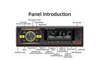 پخش خودرویی پنلی بلوتوثی MP3 PLAYER دارای 4 خروجی 45 وات واقعی