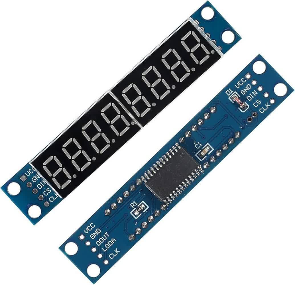 ماژول سون سگمنت 8 رقمی همراه با درایور MAX7219