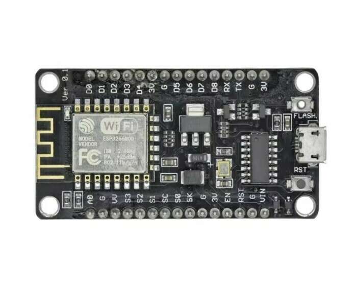 برد توسعه NodeMcu دارای هسته وای فای ESP8266 و مبدل CH340 رابط MICRO USB