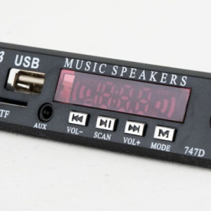 پخش کننده 12V پنلي MP3 مدل 747D با ريموت کنترل و بلوتوث