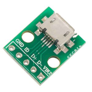 برد تبدیل USB MICRO به DIP (برد سبز ۵ پین)