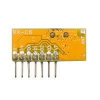 ماژول گیرنده 315MHZ کد لرن وایرلس سوپرهترودین RXC6